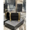 YSL suede black small envelope bag