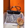 Hermes Herbag Horse Black 31cm