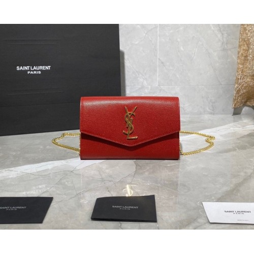 YSL uptown shoulder bag red