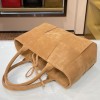 Bottega Veneta Intrecciato lamp skin tote brown velvet bag 609175
