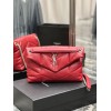 YSL Black Puffer Red Leather Medium Bag