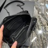 YSL Lou Mini Black Patent Bag