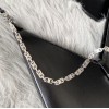 GIVENCHY Black Small Cut Out Chain Black Bag
