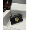 Dolce & Gabbana Black Sacred Heart Wallet Bag