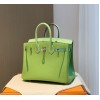 Hermes togo green mint crocodile 25cm