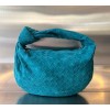 Bottega Veneta Large Ladies Jodie Hobo Blue Suede Bag