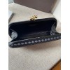 Bottega Veneta Knot Clutch Gold Bag