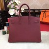 Hermes Birkin Rouge Togo Leather Silver Hardware Bag