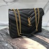 YSL MONOGRAM LOULOU MEDIUM SIZE GOLD HARDWARE