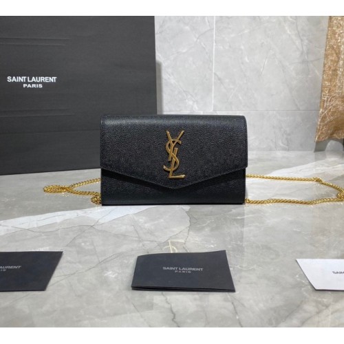 YSL uptown shoulder bag black