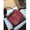 Dolce & Gabbana Small Red Calfskin DG Amore Bag
