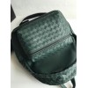 Bottega Veneta green leather backpack