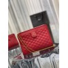 YSL Vitoirie Baby red leather Clutch