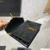 YSL Cassandra Monogram Bag in Box leather and Suede black