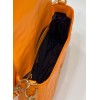 Fendi Baguette orange leather bag 26cm