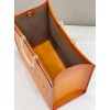 Fendi sunshine tote Yellow ombre leather 41cm