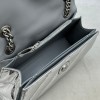 Balenciaga Crush small chain-strap silver shoulder bag