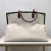 Burberry shopping tote white bag