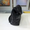 YSL LOULOU PUFFER MEDIUM BAG LAMBSKIN ALL BLACK