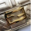 Fendi BAGUETTE Golden leather bag 26cm