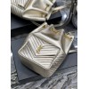 YSL Saint Laurent Joe drawstring quilted gold backpack
