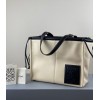 Loewe Cushion Tote in Anagram calfskin black small bag