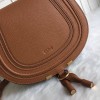 Chloe marcie medium / small brown saddle bag