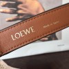 Loewe Cubi Small Anagram all white leather bag