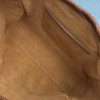 Celine Cabas Drawstring triomphe brown smooth calfskin bag