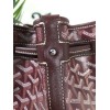 Goyard bucket red leather bag