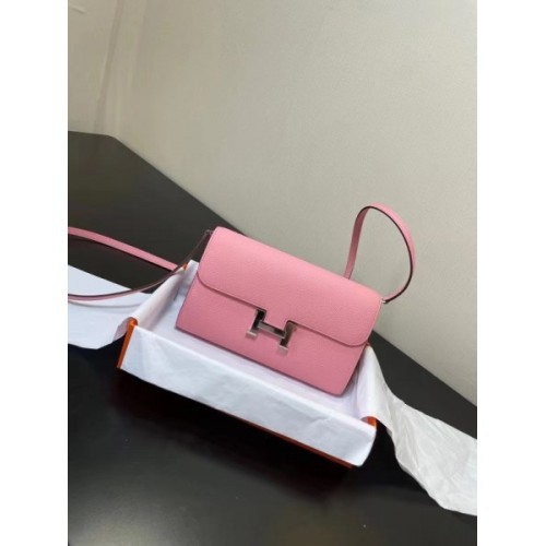 Hermes Constance Togo Epsom Pink Wallet