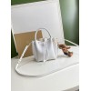 Burberry Monogram Motif Bucket Bag - White/ Black/ Red