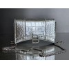 Balenciaga Hourglass Chain Silver Wallet 19cm