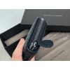 Bottega Veneta woven black leather long wallet