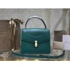 Bvlgari Serpenti Forever Calf Leather Flap Cover Handle Bag 39778