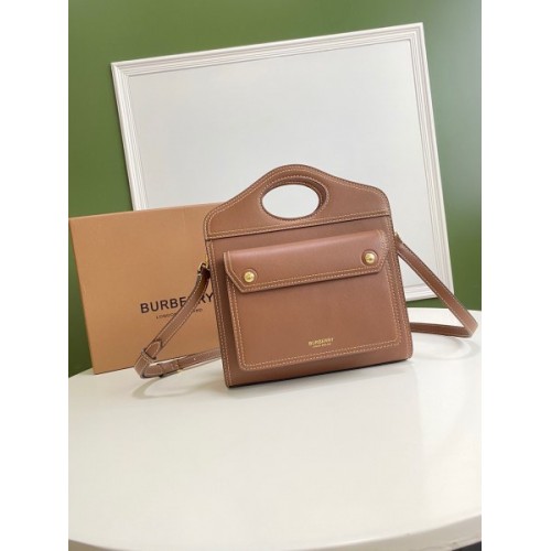 Burberry large brown pocket bag