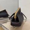 FENDI First Small Dark brown python leather bag | 8BP129