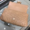 Fendi Baguette beige leather bag 32cm