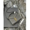 YSL Cassandra medium chain grey bag