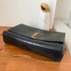 YSL Kate Medium Reversible Croc-Embossed Crossbody Bag