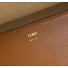 Fendi sunshine tote brown ombre leather 41cm