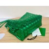 Bottega Veneta Green Loop Camera metallised leather Bag