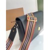Burberry Note Vintage Check Crossbody All Black Bag