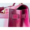 Hermes Kelly 32 Rouge H box calfskin leather bag