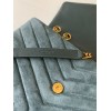 YSL Loulou Bag Y-Quilted blue suede large bag