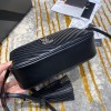 YSL Shoulder Bag Black in Silver Hardware