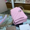 Bvlgari Serpenti Cabochon Leather Shoulder Bag Pink