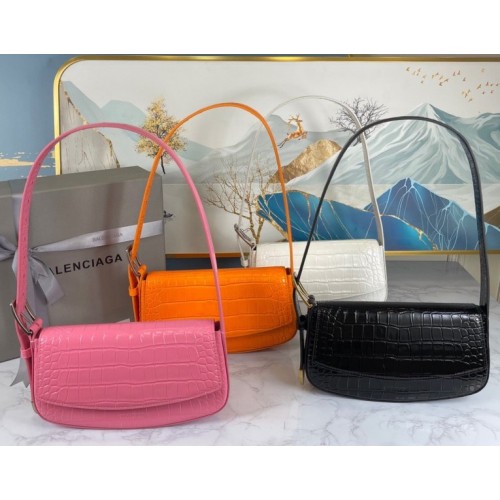 Balenciaga ghost bag in orange/ black/ white / pink