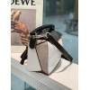 Loewe Black/ White Smooth Small Puzzle Bag