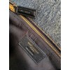 YSL LOULOU PUFFER Denim Leather Gold Harware Toy